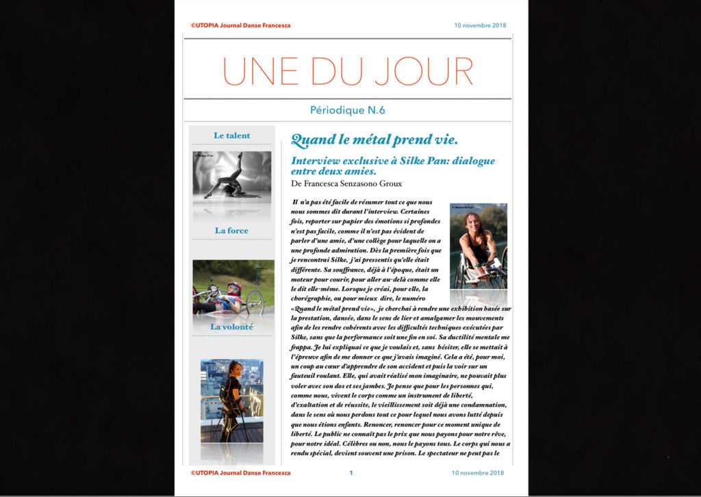 ©Utopia Journal Danse Francesca Périodique n.6-10 Novembre 2018 version française page 1