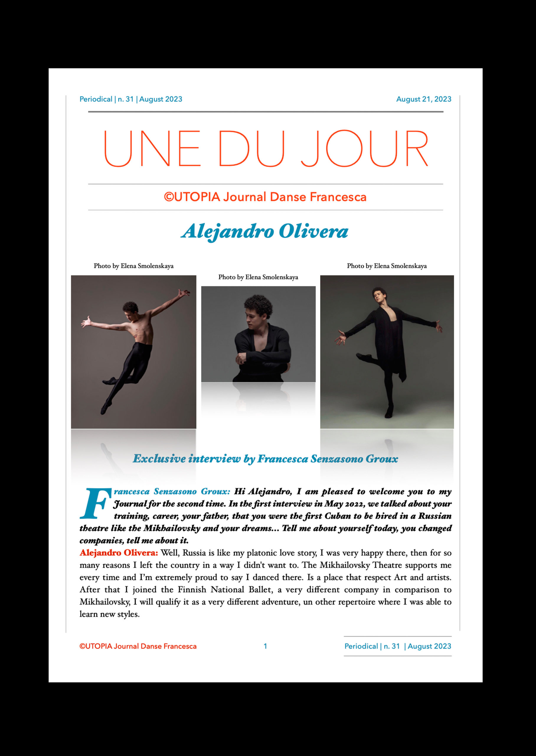 ©Utopia Journal Danse Francesca English version
