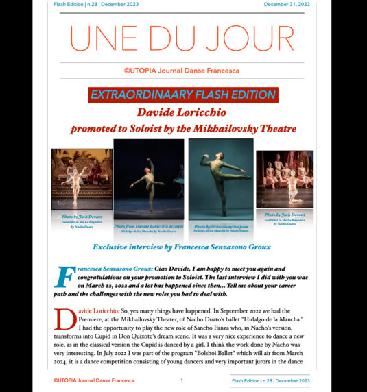 ©UTOPIA Journal Danse Francesca Flash Editions