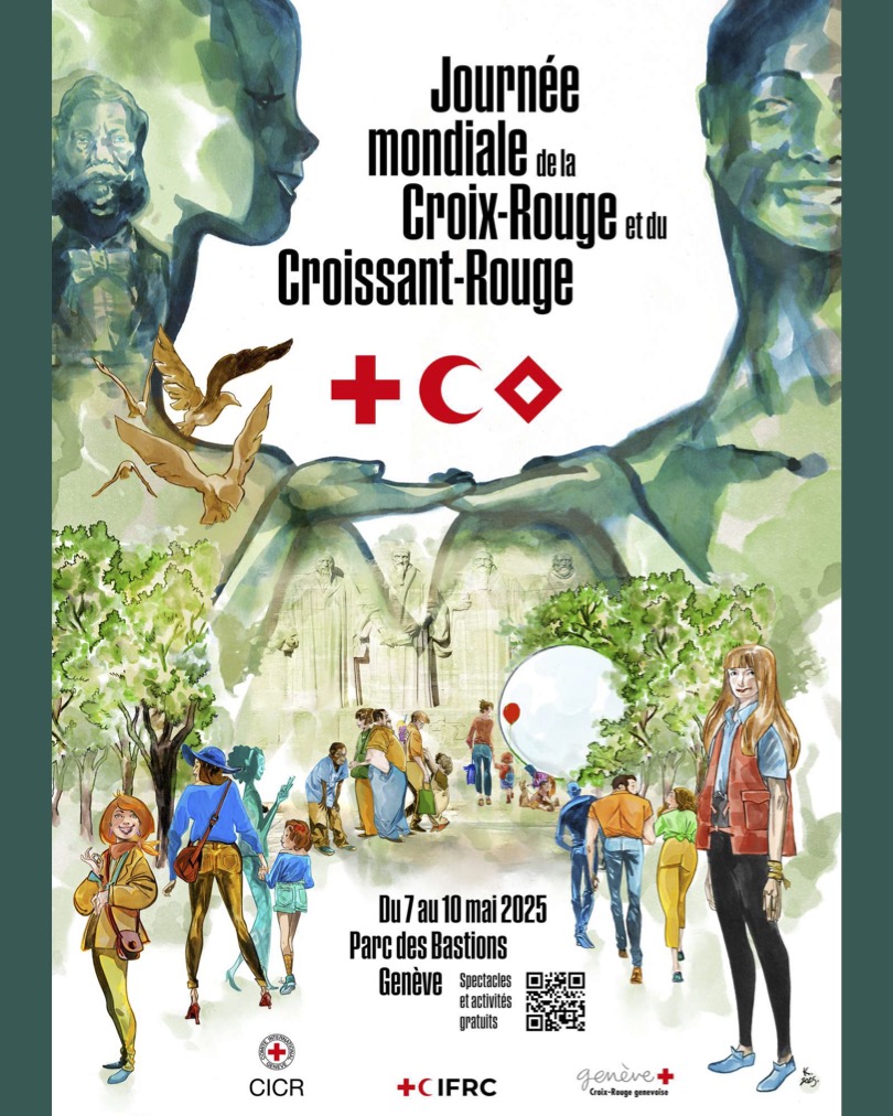 Journée Mondiale de la Croix-Rouge au Parc des Bastions de Genève mercredi 7.05.2025