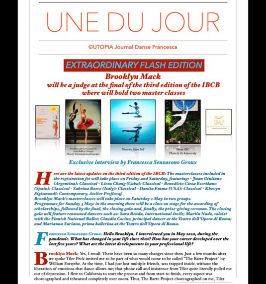 ©UTOPIA Journal Danse Francesca Flash Editions