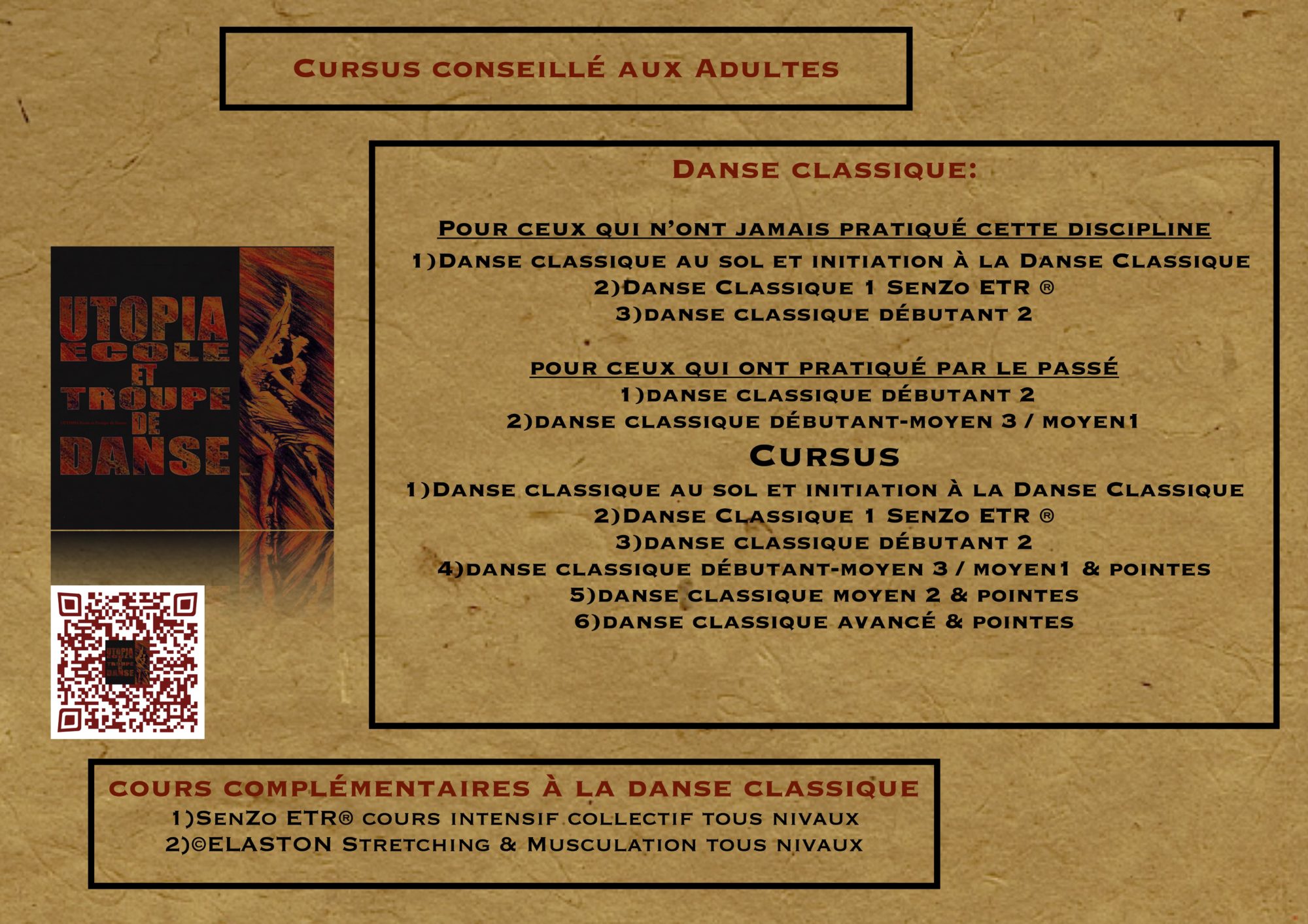 Cursus Danse Classique Adultes